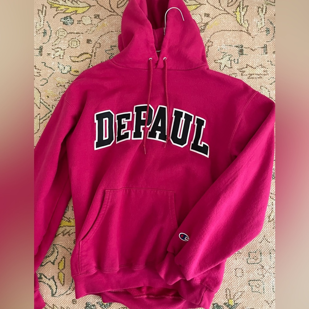 DePaul pink champion sweatshirt